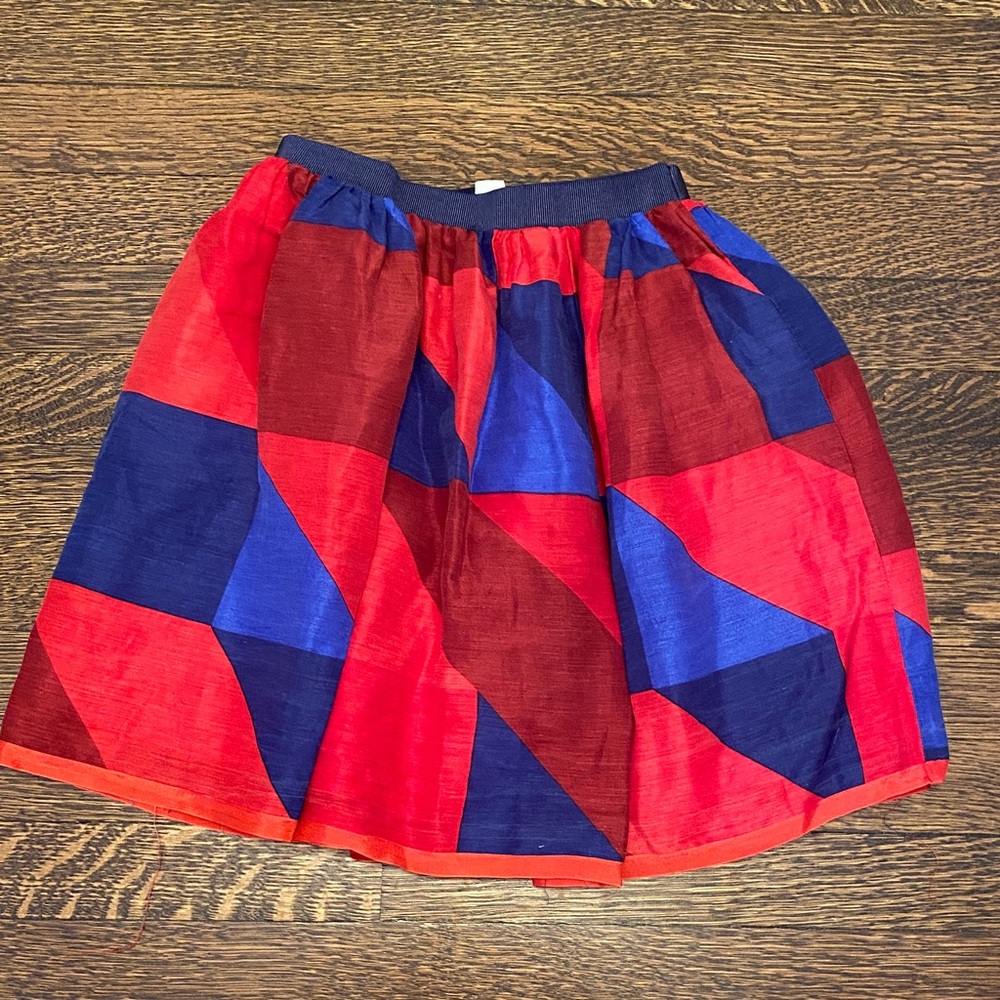 Crewcuts Red and Blue Skirt